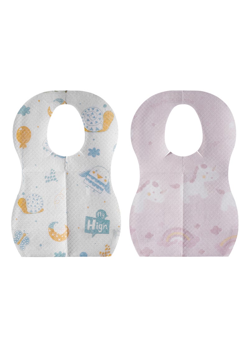 Sunveno Pack Of 20 Disposable Baby Bibs - Multicolour  - Image 3