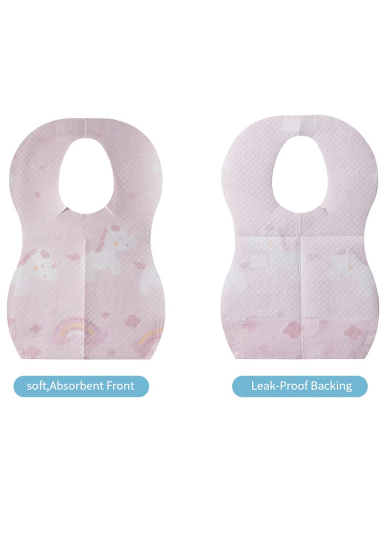 Sunveno Pack Of 20 Disposable Baby Bibs - Pink  - Image 4