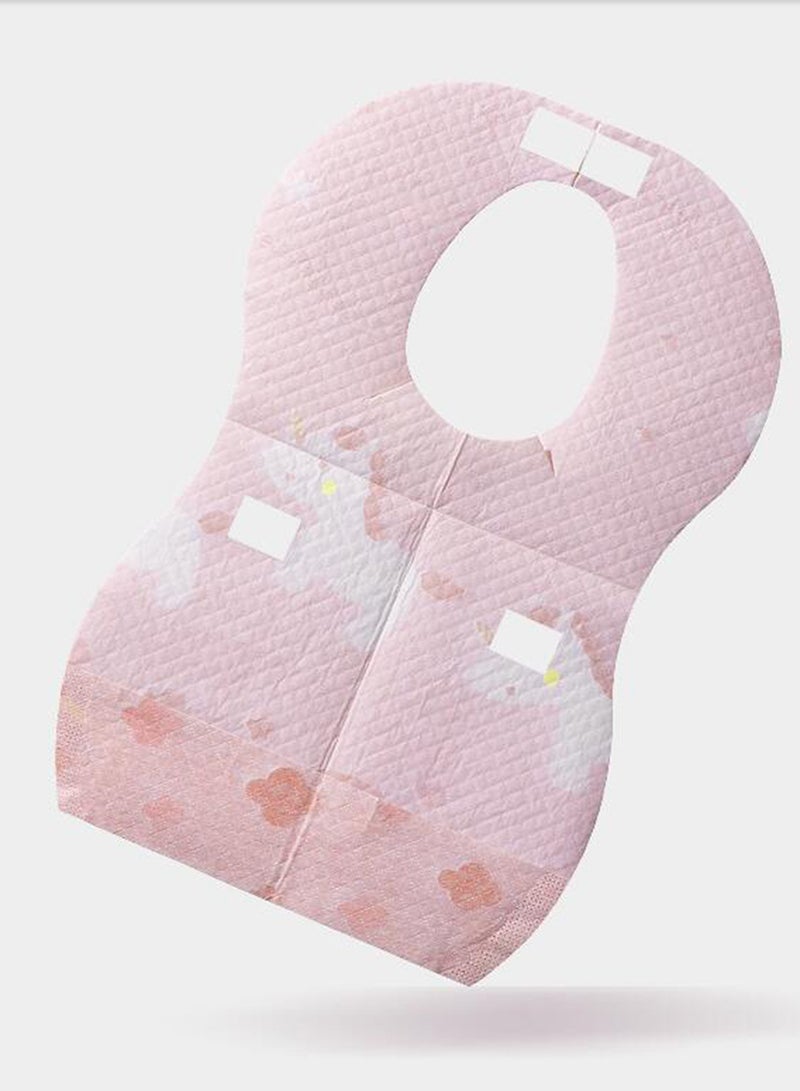 Sunveno Pack Of 20 Disposable Baby Bibs - Pink  - Image 5