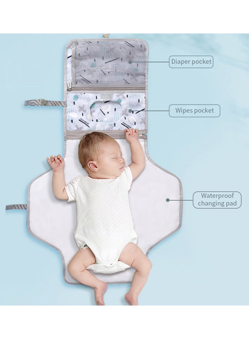 Sunveno - Diaper Changing Pad Clutch Kit - Blue - Image 1