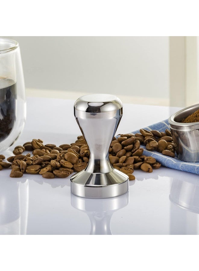 SKY-TOUCH SKY-TOUCH Espresso Tamper, Coffee Machine Stainless Steel Base and Handle Heavy Duty Solid Espresso Coffee Bean Tamper Silver 51mm  - Image 5