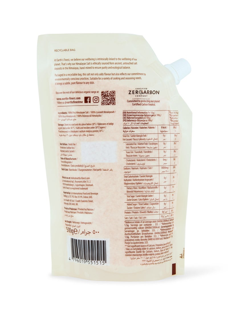 Earth's Finest Pink Himalaya Fine Salt 500grams - Image 2