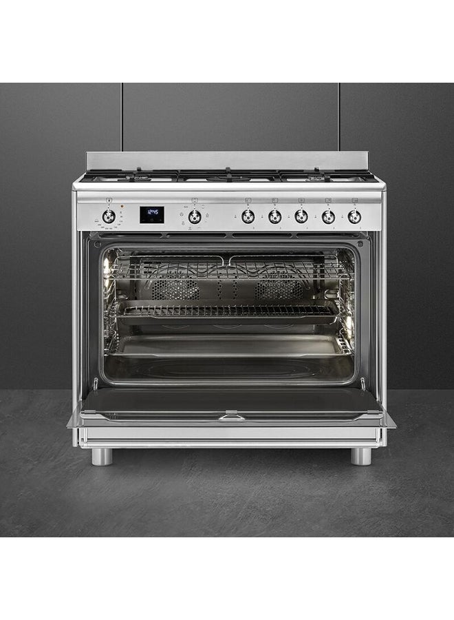 smeg - SMEG Concert Cooker 90 cm SSA91MAX2 Stainless Steel - Image 1