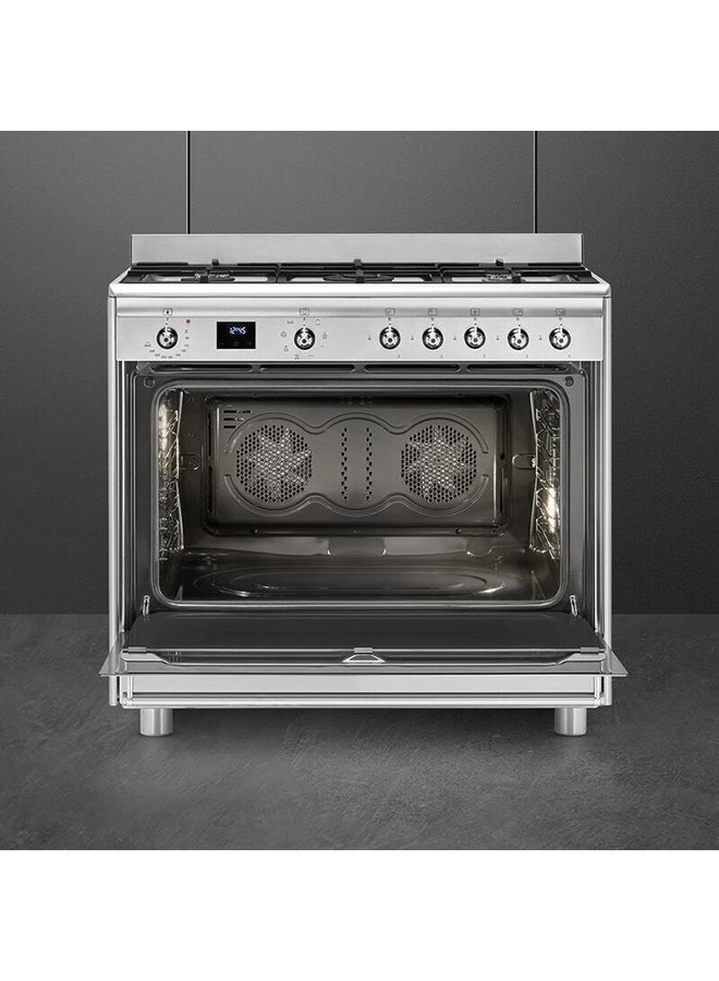 smeg - SMEG Concert Cooker 90 cm SSA91MAX2 Stainless Steel - Image 1
