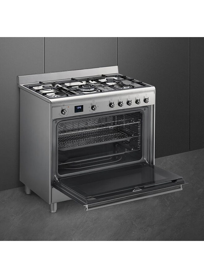 smeg - SMEG Concert Cooker 90 cm SSA91MAX2 Stainless Steel - Image 1