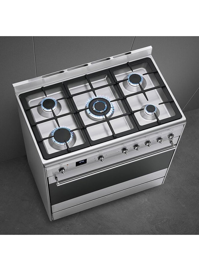 smeg - SMEG Concert Cooker 90 cm SSA91MAX2 Stainless Steel - Image 1