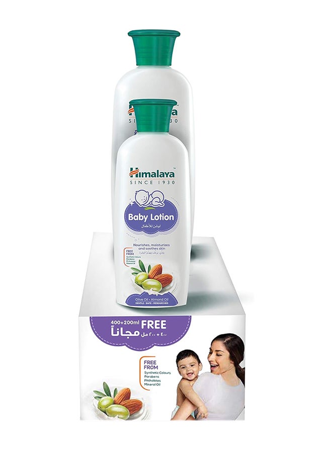 Himalaya Nourishing And Moisturising Baby Lotion-400 ml+200 ml Free  - Image 1