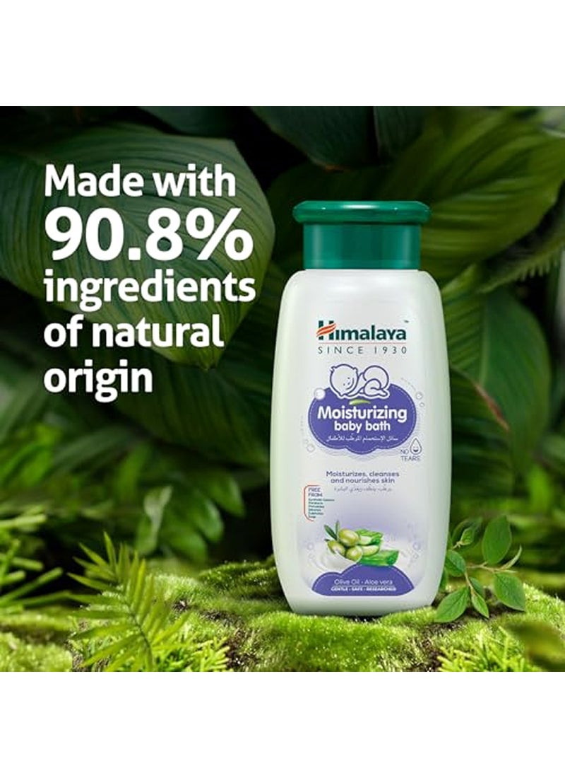 هيمالايا مجموعة سائل الاستحمام المرطب للأطفال بزيت الزيتون والألوفيرا من قطعتين - (400 مل و200 مل) - Image 4