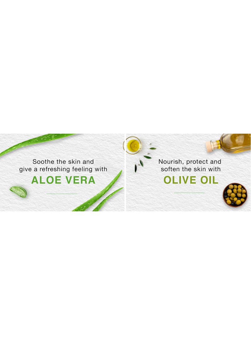 هيمالايا مجموعة سائل الاستحمام المرطب للأطفال بزيت الزيتون والألوفيرا من قطعتين - (400 مل و200 مل) - Image 3