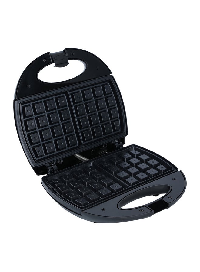 SONASHI 2-Slice Waffle Maker with Non-Stick Waffle Plate for Easy Use and Cleaning | Featured with Cool Touch Body, Handle Lock and Indicator Lights 750 W SWM-873 Black/Silver - Image 4