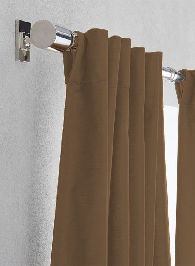 In-House Linen uot Curtain for Livingroom Dark Green 280x140cm - Image 3