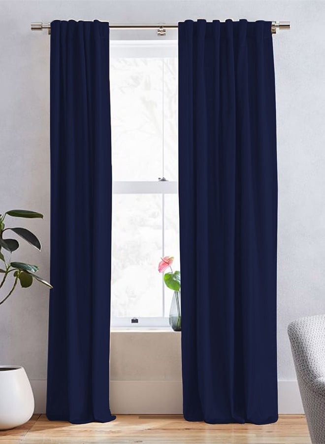 In-House Linen uot Curtain for Livingroom Brown 260x140cm - Image 1