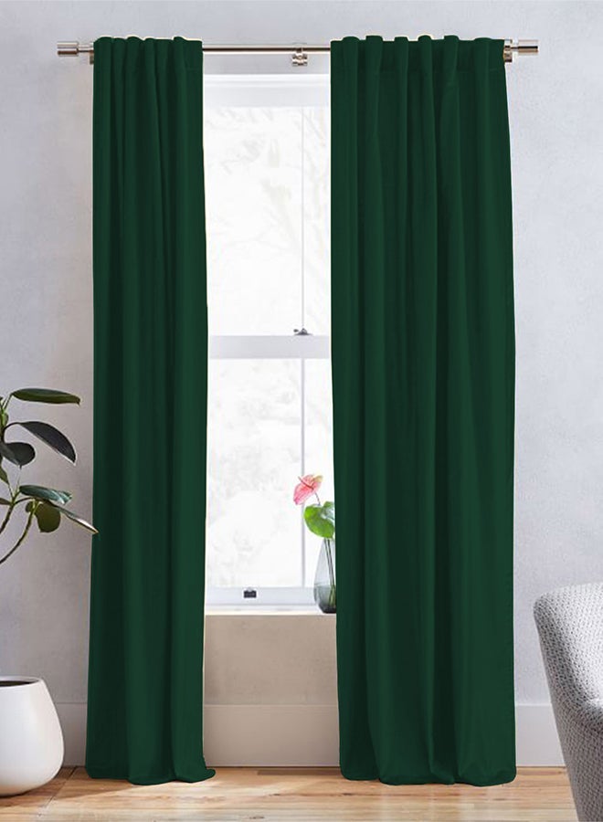 In-House Linen uot Curtain for Livingroom Dark Brown 270x140cm - Image 1