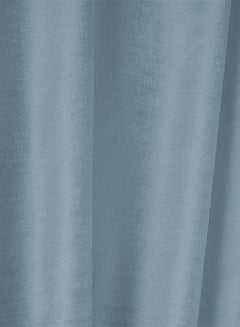 REGAL IN HOUSE Velvet Balckout Curtain for Livingroom Turquoise 240x140cm  - Image 4