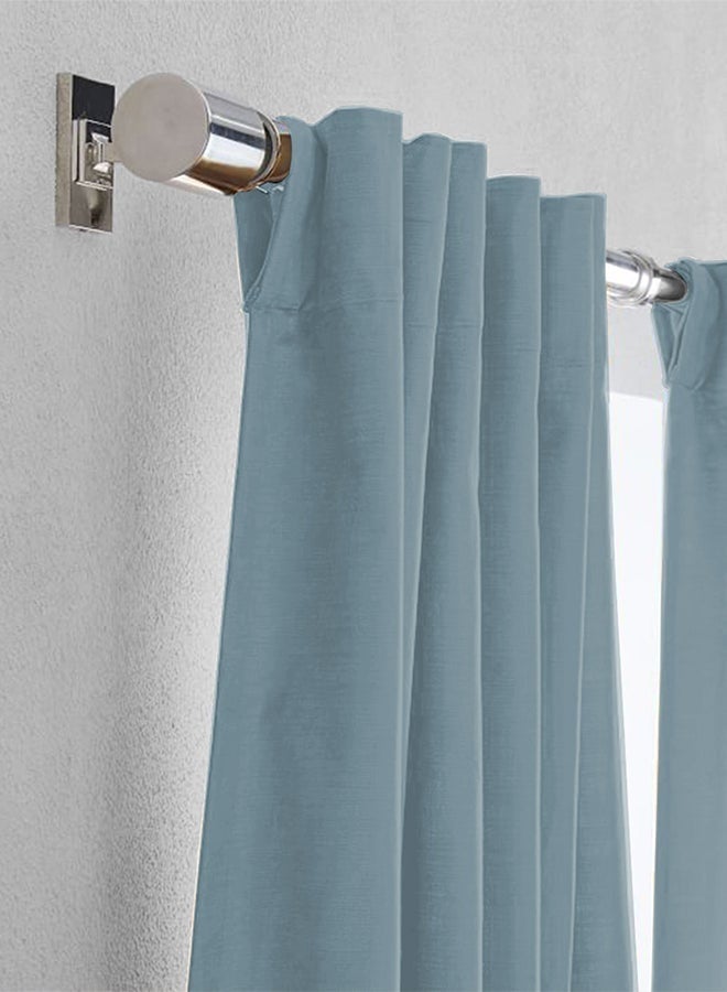 REGAL IN HOUSE Velvet Window Curtain for Bedroom Turquoise 200x140cm - Image 3