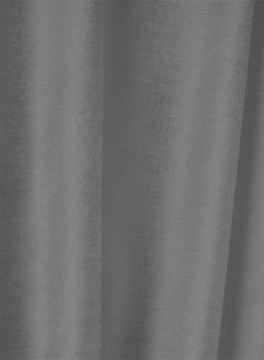 REGAL IN HOUSE Velvet Window Curtain for Bedroom Grey 200x140cm  - Image 4