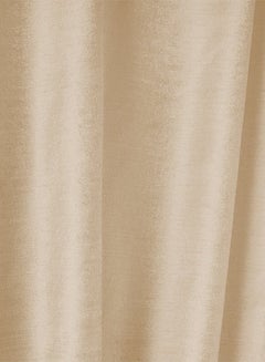 REGAL IN HOUSE Velvet Balckout Curtain for Livingroom Beige 250x140cm  - Image 4