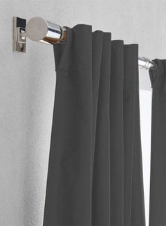REGAL IN HOUSE Velvet Balckout Curtain for Livingroom Dark Grey 260x140cm  - Image 3