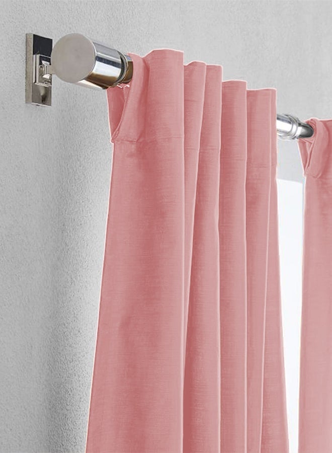 REGAL IN HOUSE Velvet Balckout Curtain for Livingroom Light Pink 260x140cm - Image 3