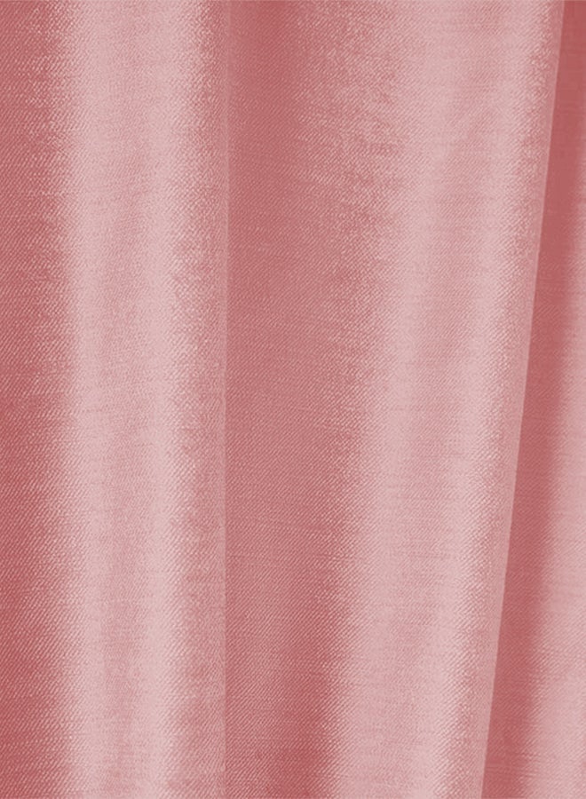 REGAL IN HOUSE Velvet Balckout Curtain for Livingroom Light Pink 260x140cm - Image 4