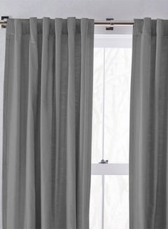 REGAL IN HOUSE Velvet Balckout Curtain for Livingroom Grey 260x140cm  - Image 1