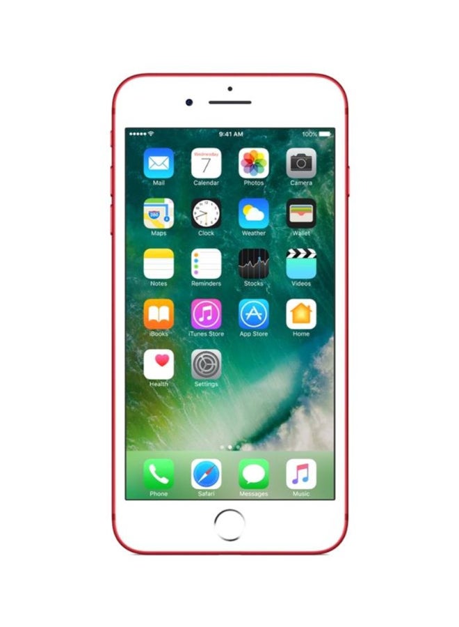 ابل  مُجدد - هاتف آيفون 7 بلس بذاكرة داخلية سعة 128 جيجابايت مع تطبيق فيس تايم ويدعم تقنية 4G LTE، لون أحمر - Image 2