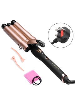 Sunhome 3-Barrel Hair Styling And Curling Iron Kit Gold/Black 350ml  - Image 2