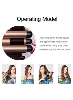Sunhome 3-Barrel Hair Styling And Curling Iron Kit Gold/Black 350ml  - Image 4