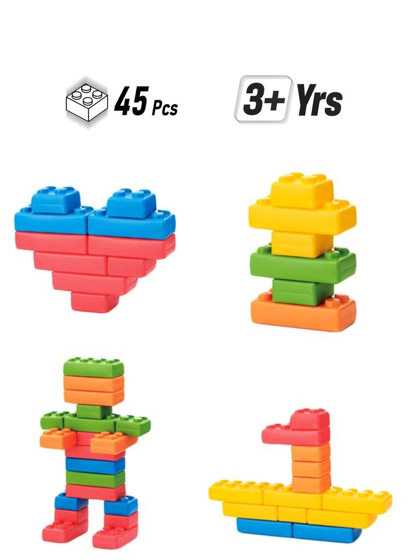 XIANGYU N07901MX 45-Piece Building Blocks Set 45 3+ Years  - Image 1