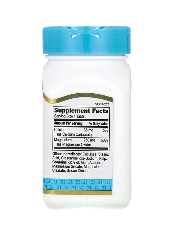 21st Century, Magnesium, 250 mg, 110 Tablets - Image 2