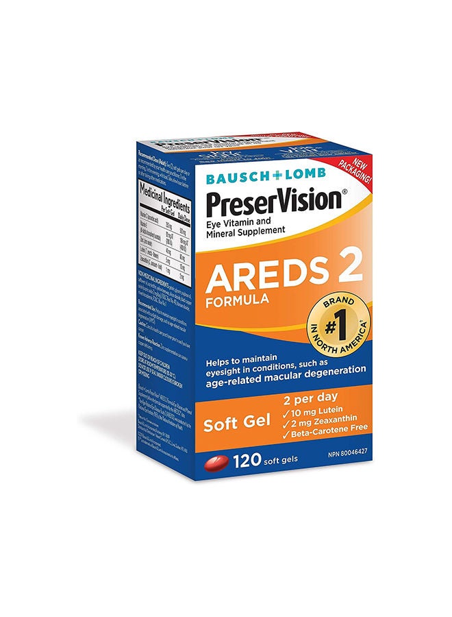 Areds 2 Eye Vitamin And Mineral Supplement - 120 Softgel - pnsku/N39643497A/45/_/1693895797/2218c585-6408-4a96-82f9-abb0f806f05f