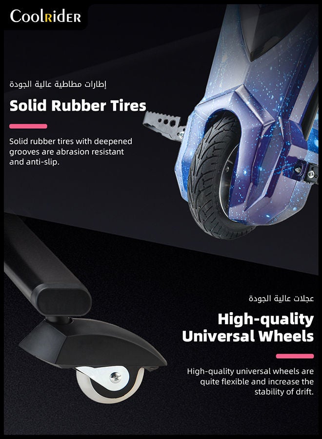 Cool Rider - 24V High-Power 360° Drifting Scooter-Adjustable With Bluetooth And Protective Gear 68.5x54x21cm - Image 1