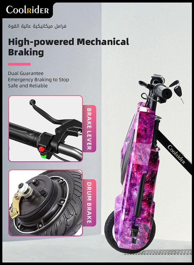 24V High-Power 360°Children/Adult Electric Drifting Scooter-Adjustable With Bluetooth And Protective Gear 68.5X54X21cm 68.5X54X21cm