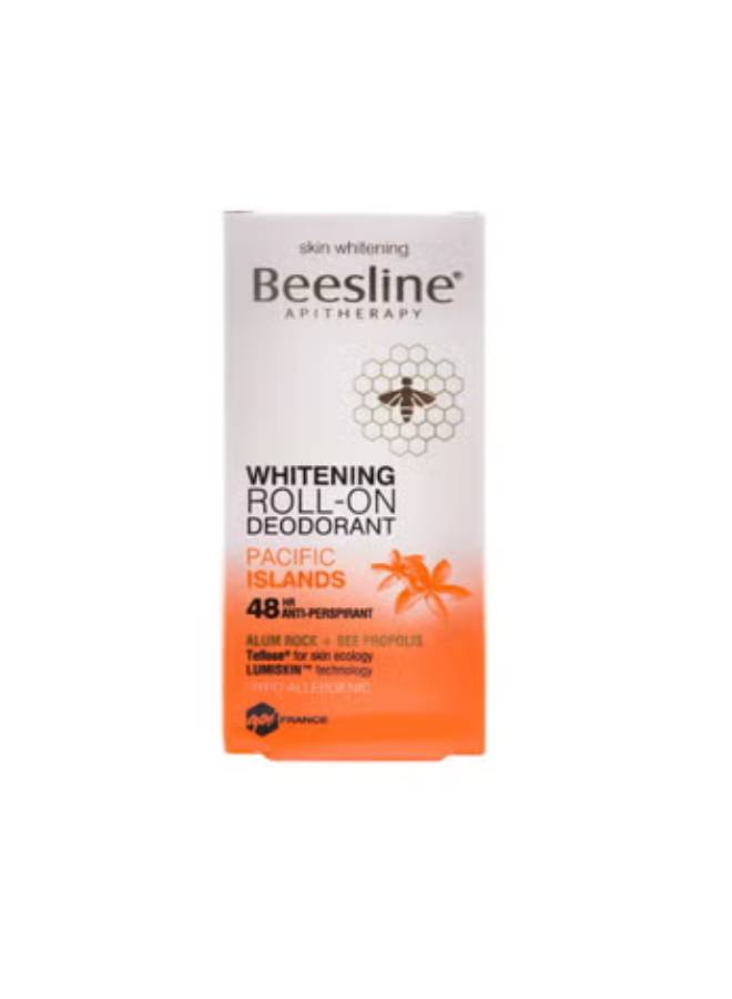 Beesline - Pacific Island Whitening Roll-On Deodorant White/Orange 50ml - Image 1