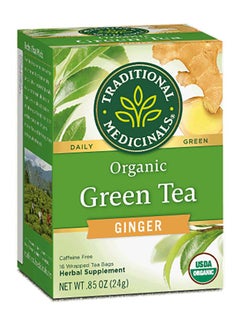 Organic Green Tea Infused With Ginger Caffeine Free 16 Tea Bags - pnsku/N39694260A/45/_/1732554688/4f8ed2e5-3a12-4b78-8c13-f909090992fd