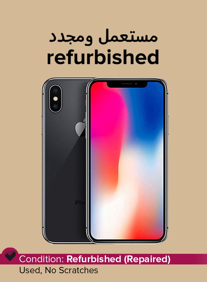 Apple - Refurbished - iPhone X 256GB Space Gray 4G With Facetime - International Version - Image 1