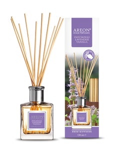 Areon Home Perfume Reed Diffuser - Lavender And Vanilla Yellow 150ml 