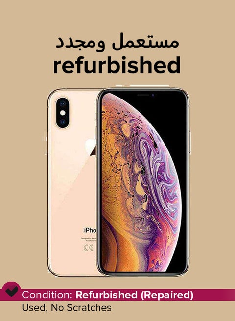 Refurbished - iPhone XS 256GB Gold 4G With Facetime - International Version