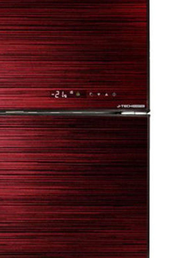 SHARP - Refrigerator Inverter no Frost With 2 Glass Doors And Plasmacluster - 250 W SJ-GV58A(RD) Red - Image 1