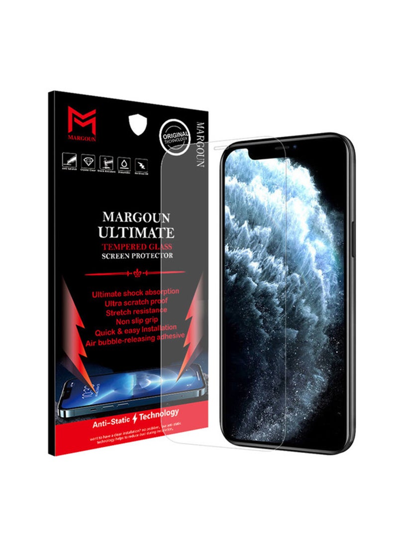MARGOUN Tempered Glass Screen Protector For Apple iPhone 11 Clear - Image 1