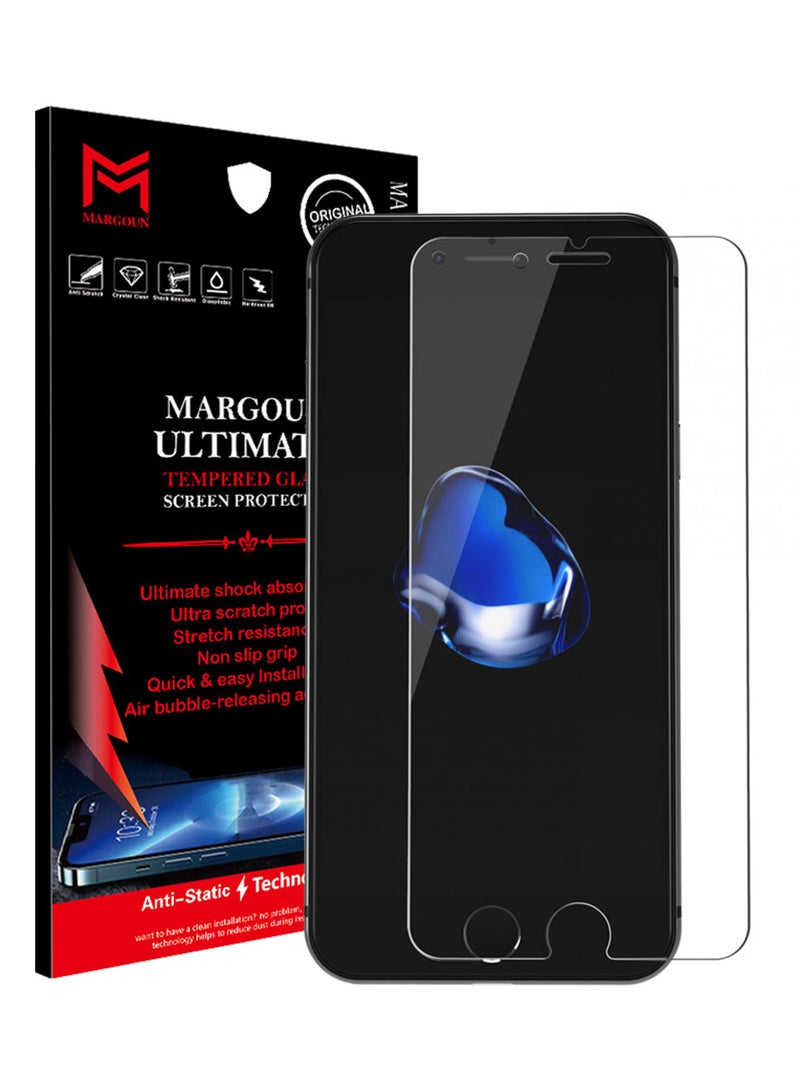MARGOUN Tempered Glass Screen Protector For Apple iPhone SE (2020) Clear  - Image 1