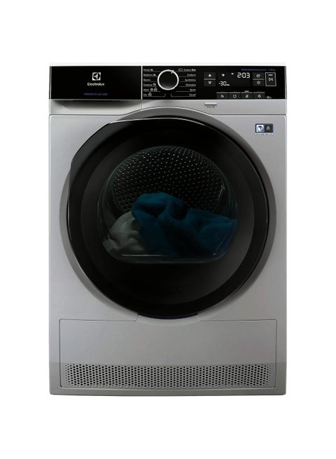 9KG Tumble Dryer PerfectCare 800 with Inverter Motor Technology & Touch LCD Display, Auto Programs Include Delay Start/Delicate Option/SensiCare/Sensor dryer, Adjustable Door EW8H1968IS Silver