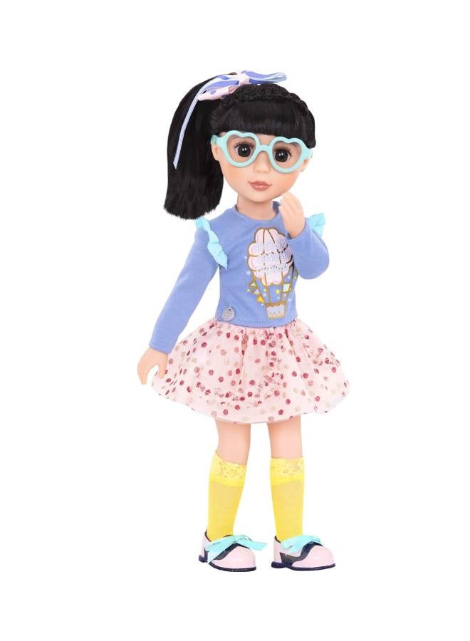 GLITTER GIRL - 6-Piece Spun Sugar Fun Deluxe Cotton Candy Doll Outfit Set GG50030Z - Image 1