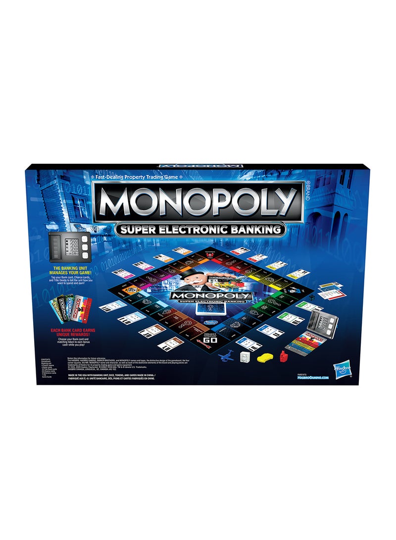 Monopoly Super Electronic Banking Game, Ultimate Rewards Board Game – Digital Cards, Unique Rewards, Property Trading, and Fly to Any Property, Ages 8+ - Image 1