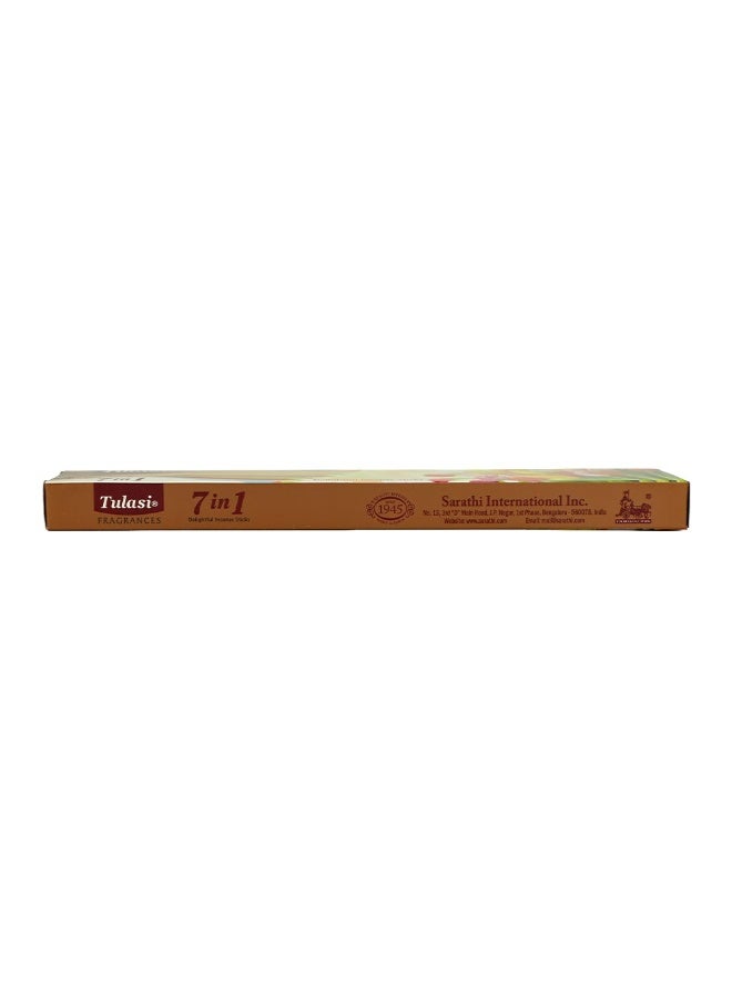 Tulasi 7-in-1 Assorted Incense Sticks (Agarbatti) for Pooja, Prayer, Meditation & Home Fragrance, 1 Pack Multicolour - Image 4