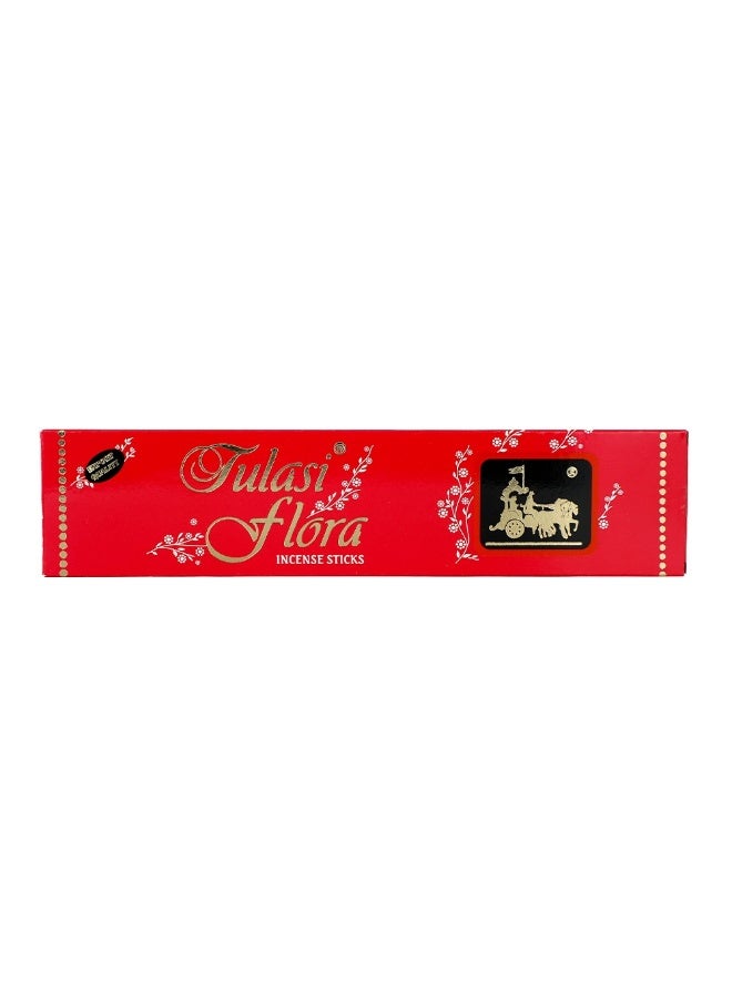 Tulasi Flora Incense Sticks (Agarbatti) for Pooja, Prayer, Meditation & Home Fragrance, 1 Pack 25grams - Image 1