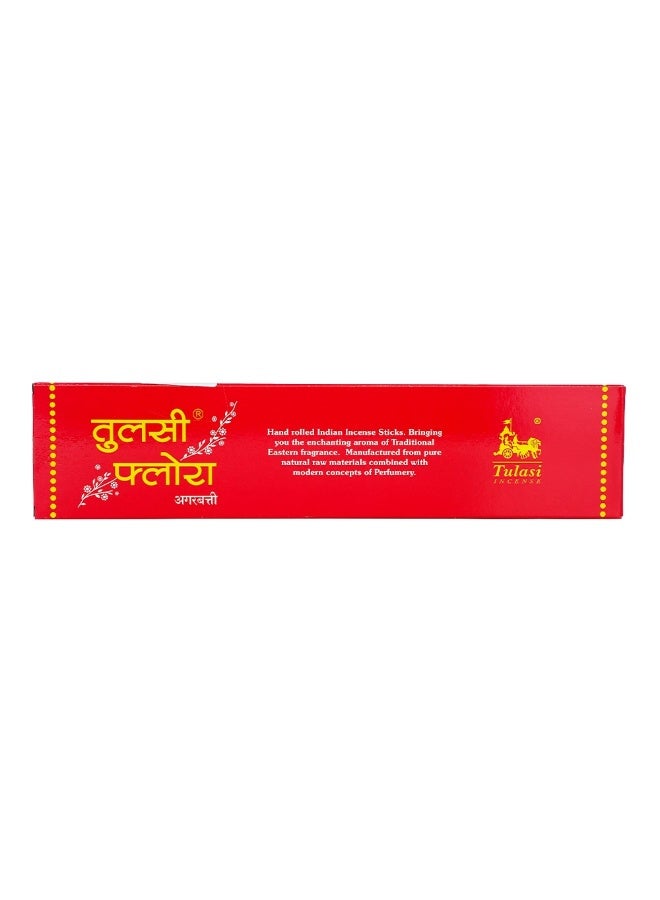 Tulasi Flora Incense Sticks (Agarbatti) for Pooja, Prayer, Meditation & Home Fragrance, 1 Pack 25grams - Image 2