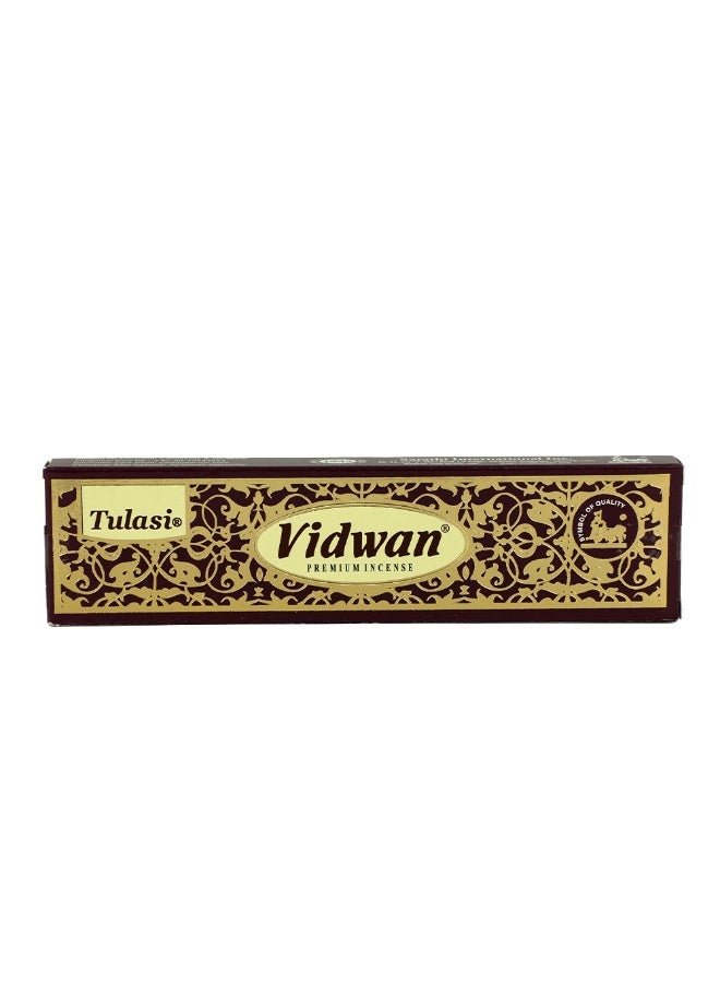 Tulasi Vidwan Incense Sticks (Agarbatti) for Pooja, Prayer, Meditation & Home Fragrance, 1 Pack - Image 1