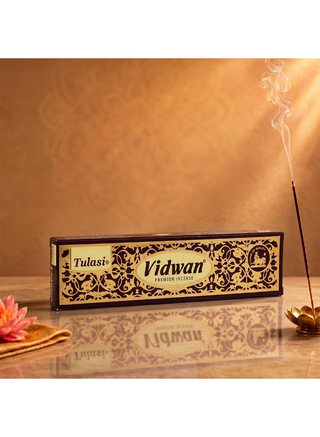 Tulasi Vidwan Incense Sticks (Agarbatti) for Pooja, Prayer, Meditation & Home Fragrance, 1 Pack - Image 5
