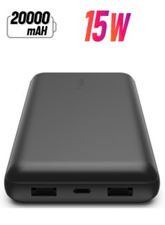 belkin BoostCharge Power Bank, Usb-C Portable Charger With 1 Usb-C Port And 2 Usb-A Ports, Battery Pack For Up To 15W Charging, Iphone Power Bank, Samsung Power Bank, Charging For Airpods And Ipad Black  - Image 1
